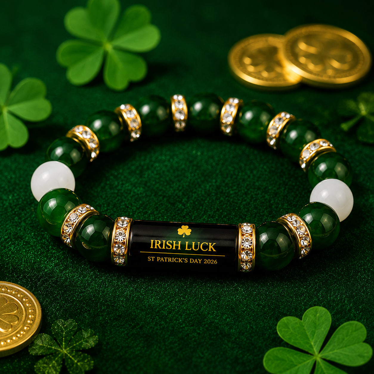 🍀 Irish Luck St. Patrick’s Day Bracelet Carry a Little Irish Luck Wherever You Go Attract Luck, Wealth & Positive Energy in 2026 ✨-HS