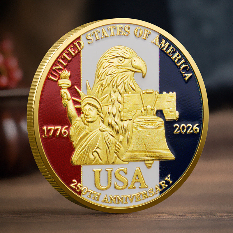 🇪🇸 Moneda de la Libertad del 250 Aniversario Un recuerdo significativo para cada estadounidense-HS