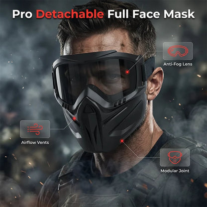 🔥A full face goggles equipped with anti fog high-definition lenses, detachable and adjustable with comfortable sponge pads, suitable for various situations-ZO