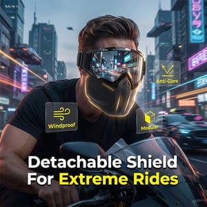 🔥A full face goggles equipped with anti fog high-definition lenses, detachable and adjustable with comfortable sponge pads, suitable for various situations-ZO