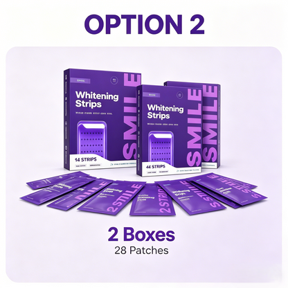 💜Purple Whitening Strips🦷，Instant Bright White Teeth✨，Remove Yellow Stains Fast-LUN