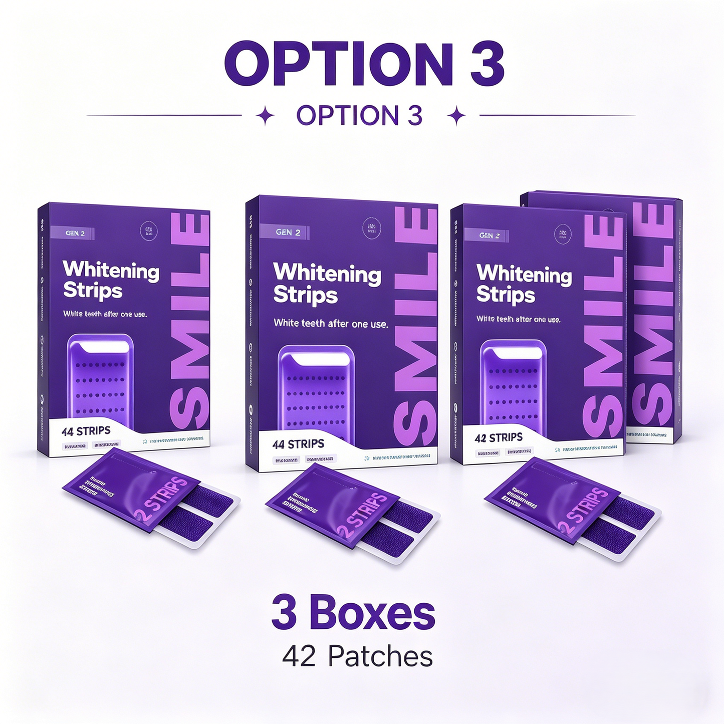 💜Purple Whitening Strips🦷，Instant Bright White Teeth✨，Remove Yellow Stains Fast-LUN