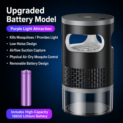 2026 Upgraded Indoor Plug-In Bug Zapper with UV Light & Suction Fan – Quiet Flying Insect Trap for Mosquitoes, Flies, Gnats, Kitchen, Bedroom & Indoor Plants-HS