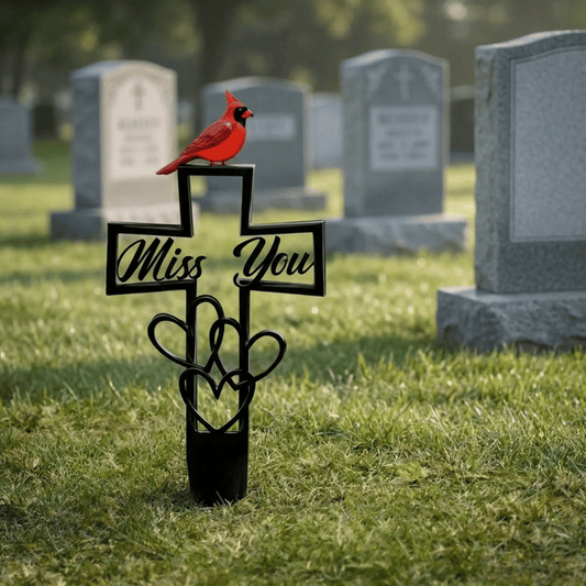 🐦ÚLTIMO DÍA 49% DE DESCUENTO -💖Placa Conmemorativa de Metal para Cementerio✝️-HS