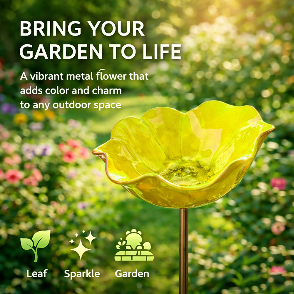 💖🎁Regalos para el Día de la Madre 2026 con 50% de descuento--🎁Estaca de jardín de flores de metal hecha a mano🐦-HS