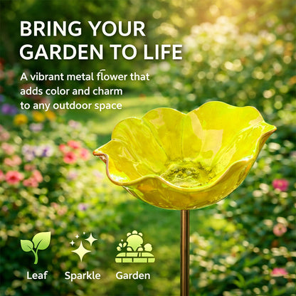 💖🎁Regalos para el Día de la Madre 2026 con 50% de descuento--🎁Estaca de jardín de flores de metal hecha a mano🐦-HS
