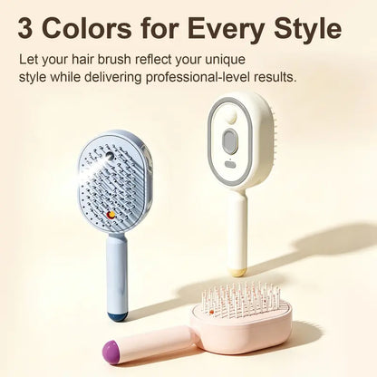 🪮✨Electric Spray Air Cushion Massage Comb | Self-Cleaning Anti-Tangle | Essential Oil Mist Hair Care Comb | Anti-Static Volumizing Aromatherapy Comb /A set to solve your hair problems-ZO