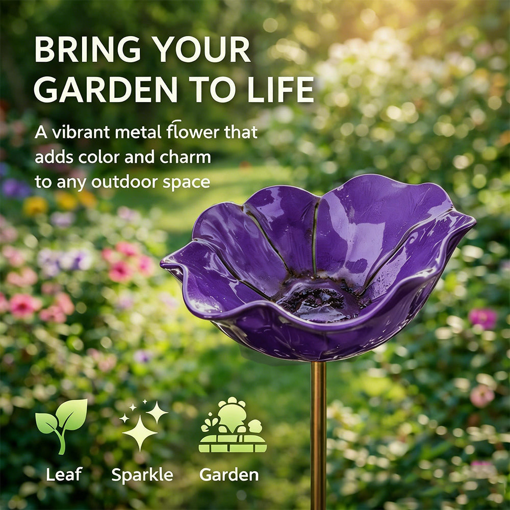💖🎁Regalos para el Día de la Madre 2026 con 50% de descuento--🎁Estaca de jardín de flores de metal hecha a mano🐦-HS