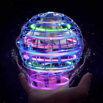 Ufo Smart Inductive Spinning Ball Magic Flying Ball Levitation Ball Fingertip Glowing Magic Ball Stress Relief Toy for Kids,360°Rotating Hand Controlled Drone Orbit,Hand Controlled Mini Drone with Led Lights, Cool Toys Gift for Boys & Girls-HS