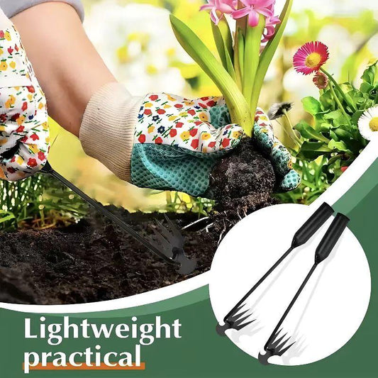 Herramienta multiusos para desmalezar — Una herramienta de jardinería nueva y duradera, este escardador portátil arranca las malas hierbas de raíz. Ideal para aflojar la tierra-HS