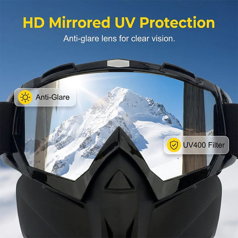 🔥A full face goggles equipped with anti fog high-definition lenses, detachable and adjustable with comfortable sponge pads, suitable for various situations-ZO