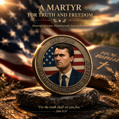 1993-2025 Martyr for Truth and Freedom | in Memory of Charlie Kirk - Limited Edition 40mm Metal Medals (Golden-1pc)-HS