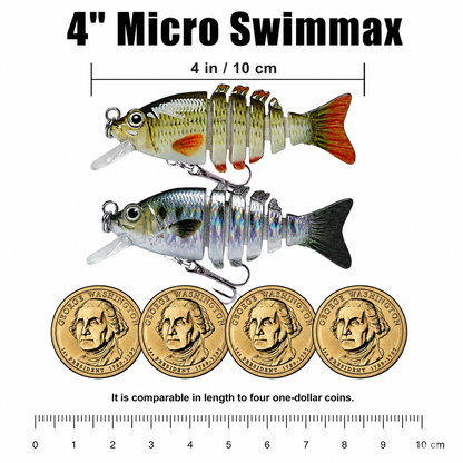 🔥2026 new biomimetic bait with BKK Hooks, 3D Realistic Eyes, ABS Material, 6 Segments, for Bass, Trout, Walleye, Ultra Sharp Treble Hooks, Lifelike Fishing Baits.-ZO
