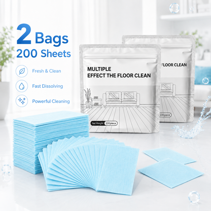 💦100 Piece Floor Cleaning Tablets Multi-SurfaceCleaner for Hardwood Laminate Tile & RV WallsAntibacterial Deodorization Maintenance-ZO