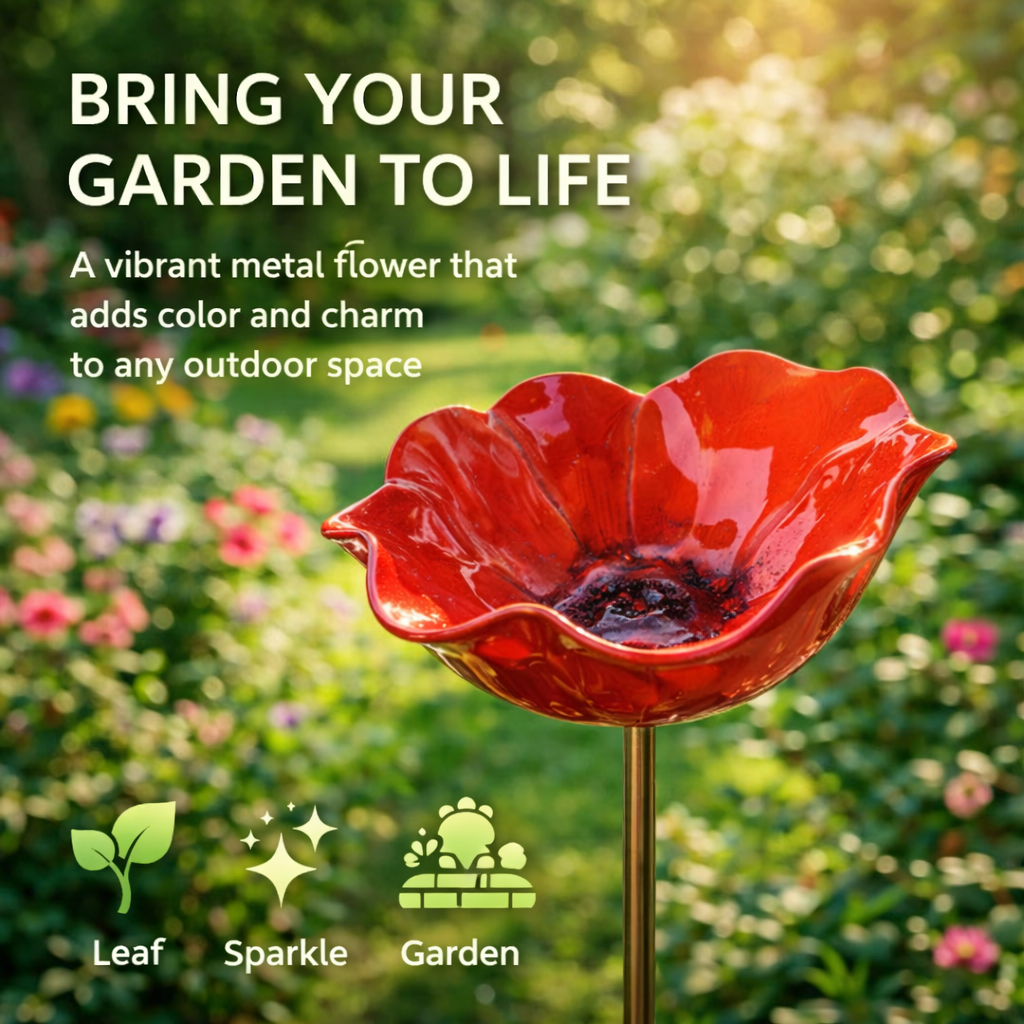 💖🎁Regalos para el Día de la Madre 2026 con 50% de descuento--🎁Estaca de jardín de flores de metal hecha a mano🐦-HS