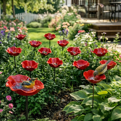 💖🎁Regalos para el Día de la Madre 2026 con 50% de descuento--🎁Estaca de jardín de flores de metal hecha a mano🐦-HS