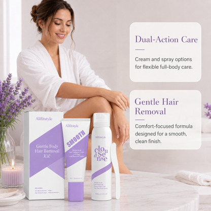 🌿💧Crema Depilatoria Suave para Piel Sensible | Acabado Suave de Acción Rápida🧴✨-HS