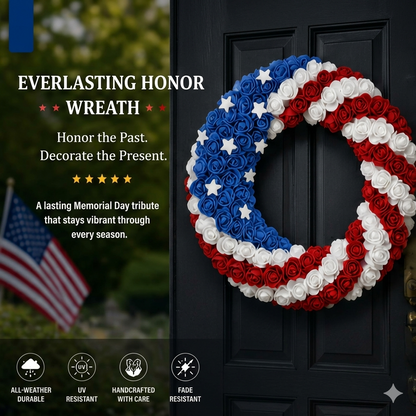 🎆⭐ Everlasting Honor – The Ultimate Patriotic Memorial Wreath🕊️-LUN