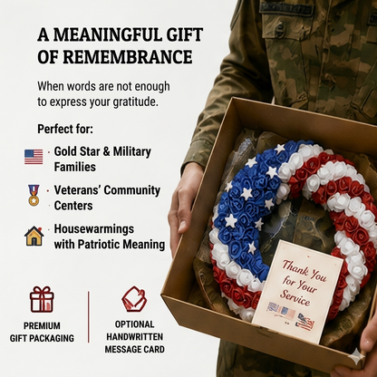 🎆⭐ Everlasting Honor – The Ultimate Patriotic Memorial Wreath🕊️-LUN