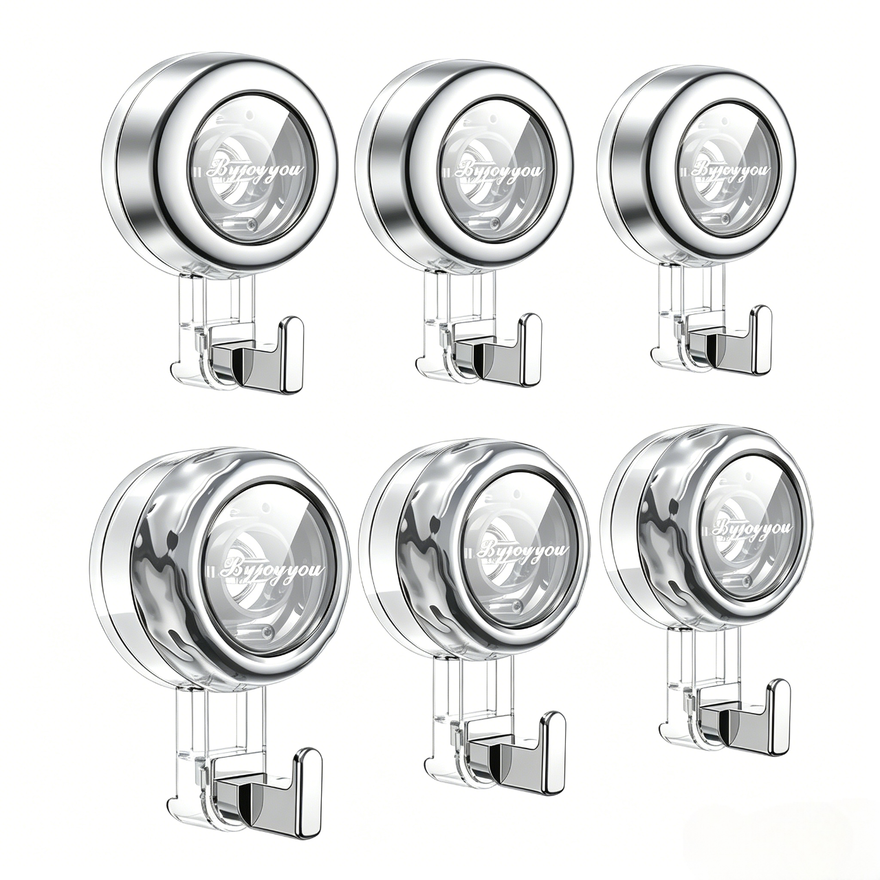🔥2026 No-Drill Removable Suction Cup Hooks, Strong Stick-On Wall Hangers for Bathroom Shower, Glass Door, Mirror, Window & Tile, Ideal for Towels, Robes Storage and Holiday Festival Decorations-ZO
