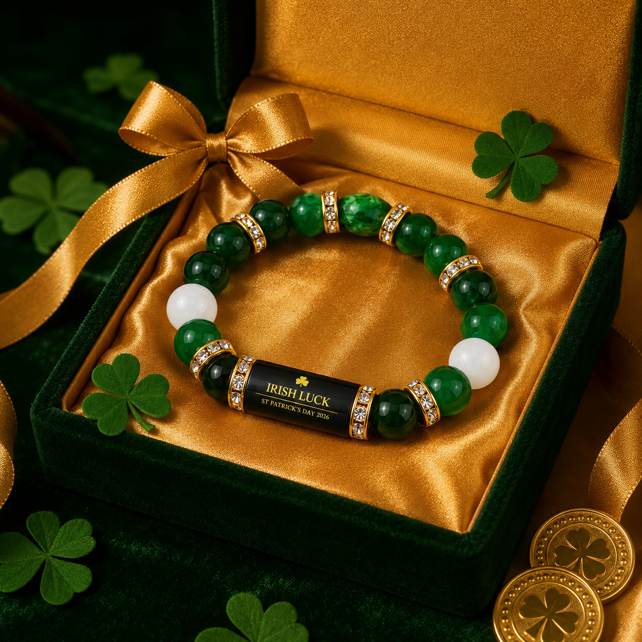 🍀 Irish Luck St. Patrick’s Day Bracelet Carry a Little Irish Luck Wherever You Go Attract Luck, Wealth & Positive Energy in 2026 ✨-HS
