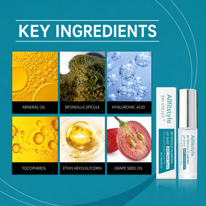 💋Bio-Spicule Rellenador de Labios-Volumen Instantáneo • Acabado Luminoso • Cuidado Nutritivo para Labios-HS