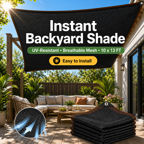 🌞90% Shade Cloth – UV-Resistant Outdoor Sunshade Net⛺-LUN