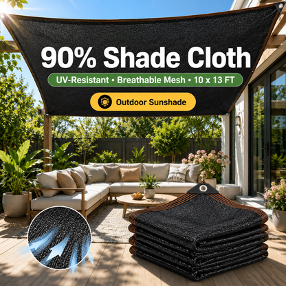 🌞90% Shade Cloth – UV-Resistant Outdoor Sunshade Net⛺-LUN