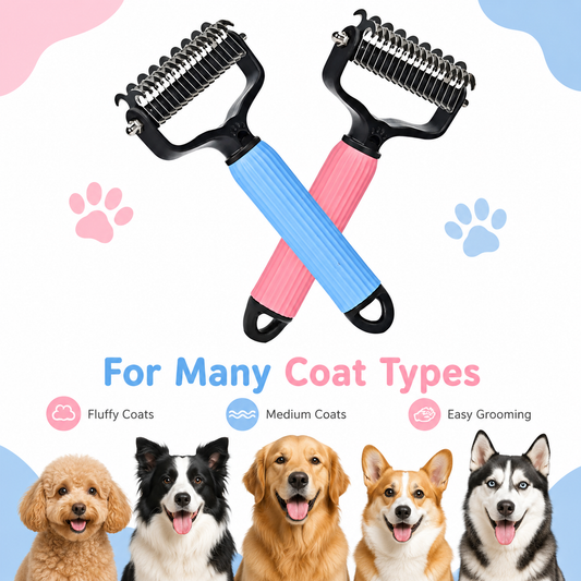 🐾 Universal Pet Detangling Comb for Shedding Pets-LUN