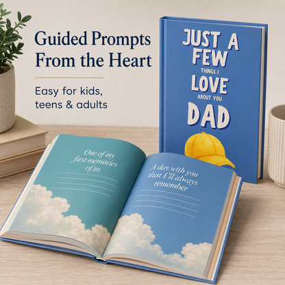 Just A Few Things I Love About You, Dad – Personalized Fill-in-the-Blank Memory Book Gift for Father’s Day, Birthday & Christmas-LUN