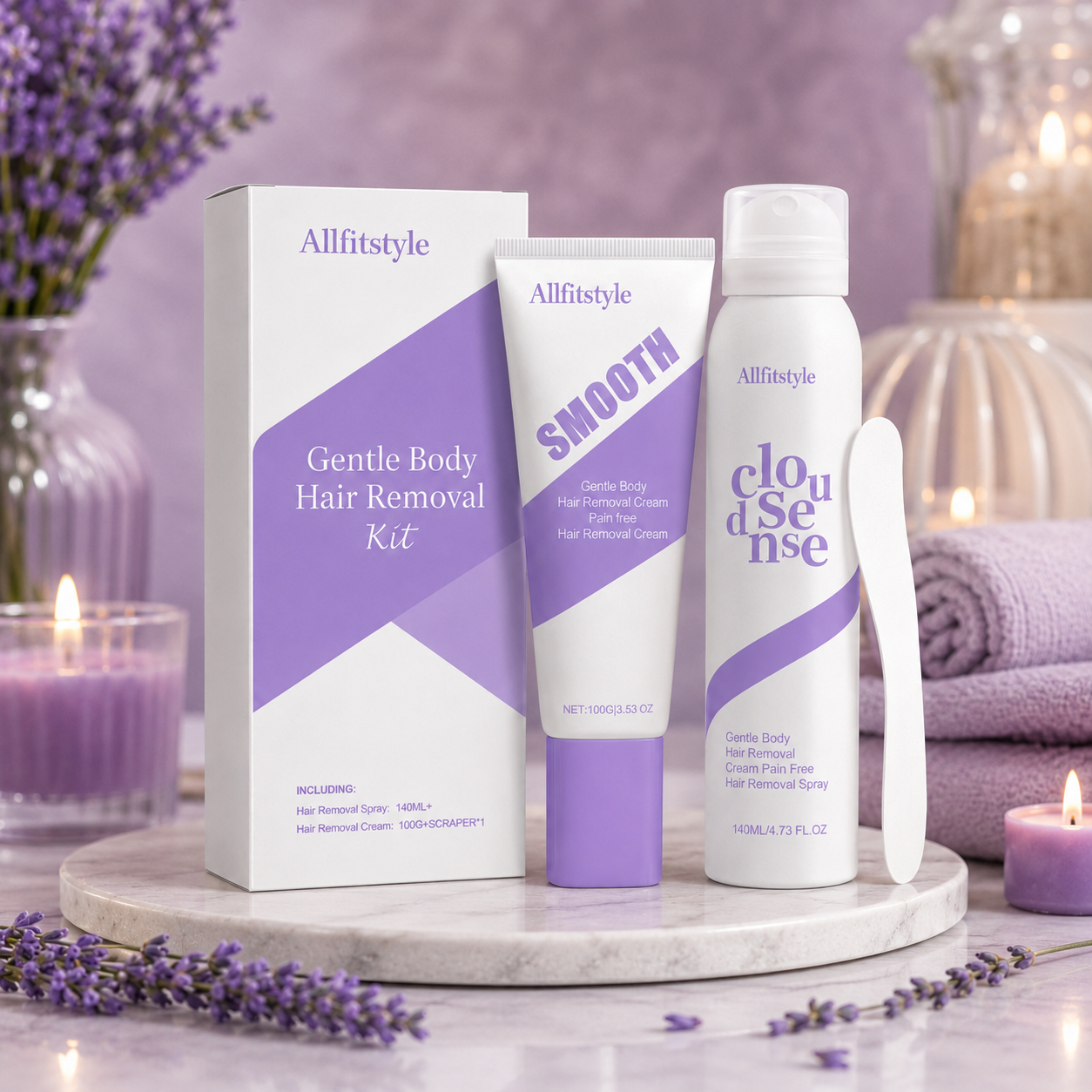 🌿💧Crema Depilatoria Suave para Piel Sensible | Acabado Suave de Acción Rápida🧴✨-HS