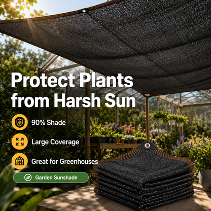 🌞90% Shade Cloth – UV-Resistant Outdoor Sunshade Net⛺-LUN