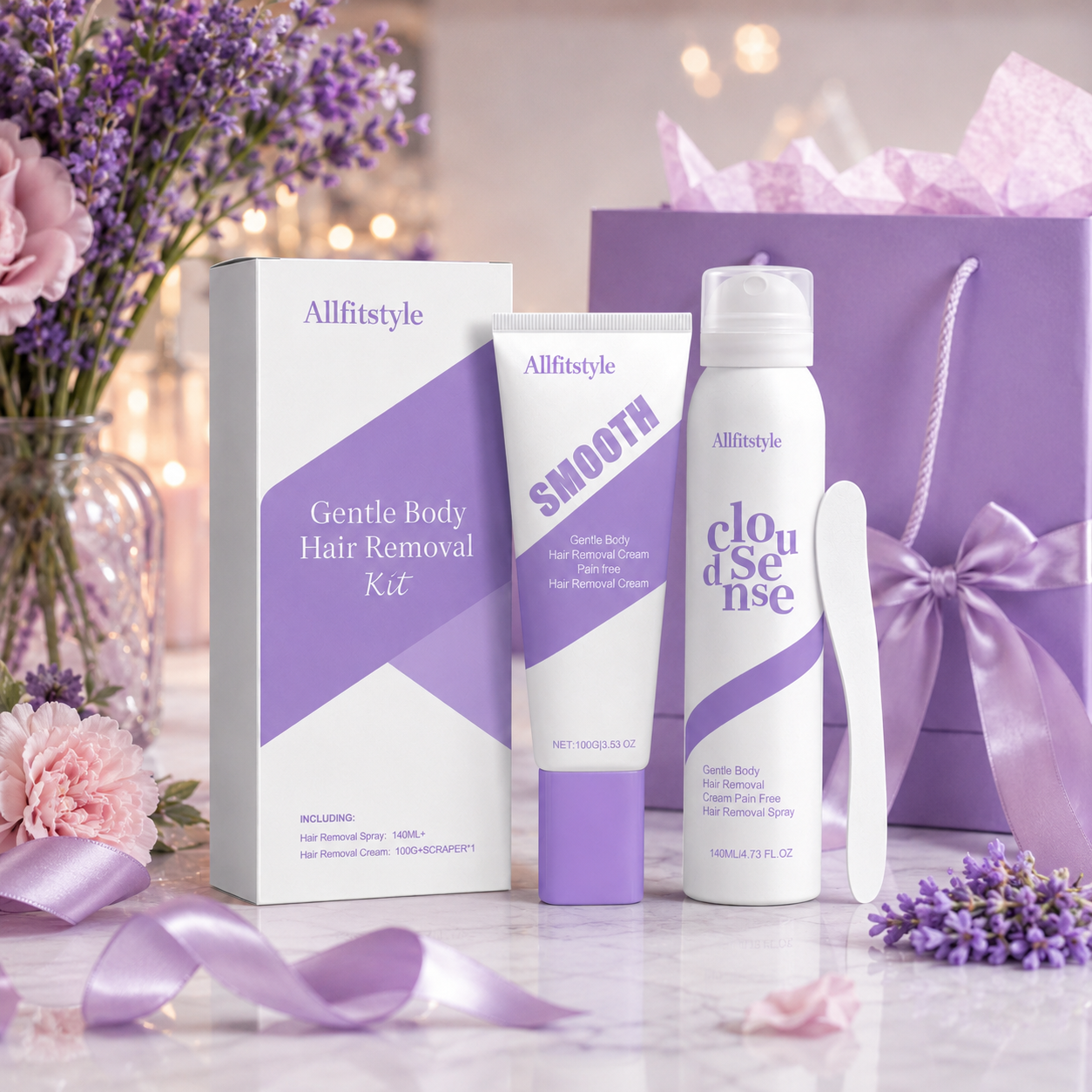 🌿💧Crema Depilatoria Suave para Piel Sensible | Acabado Suave de Acción Rápida🧴✨-HS