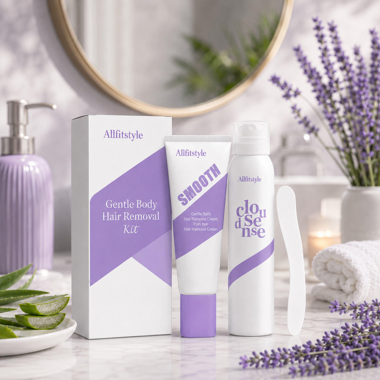 🌿💧Crema Depilatoria Suave para Piel Sensible | Acabado Suave de Acción Rápida🧴✨-HS