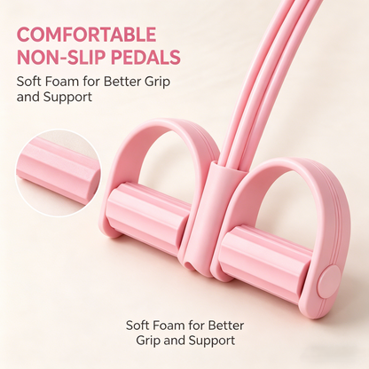 Entrenador multifuncional de banda de resistencia con pedal – Equipo de fitness portátil con pedal para gimnasio en casa, máquina de entrenamiento de cuerpo completo, ejercicios de abdominales, yoga, entrenamiento abdominal💪-HS