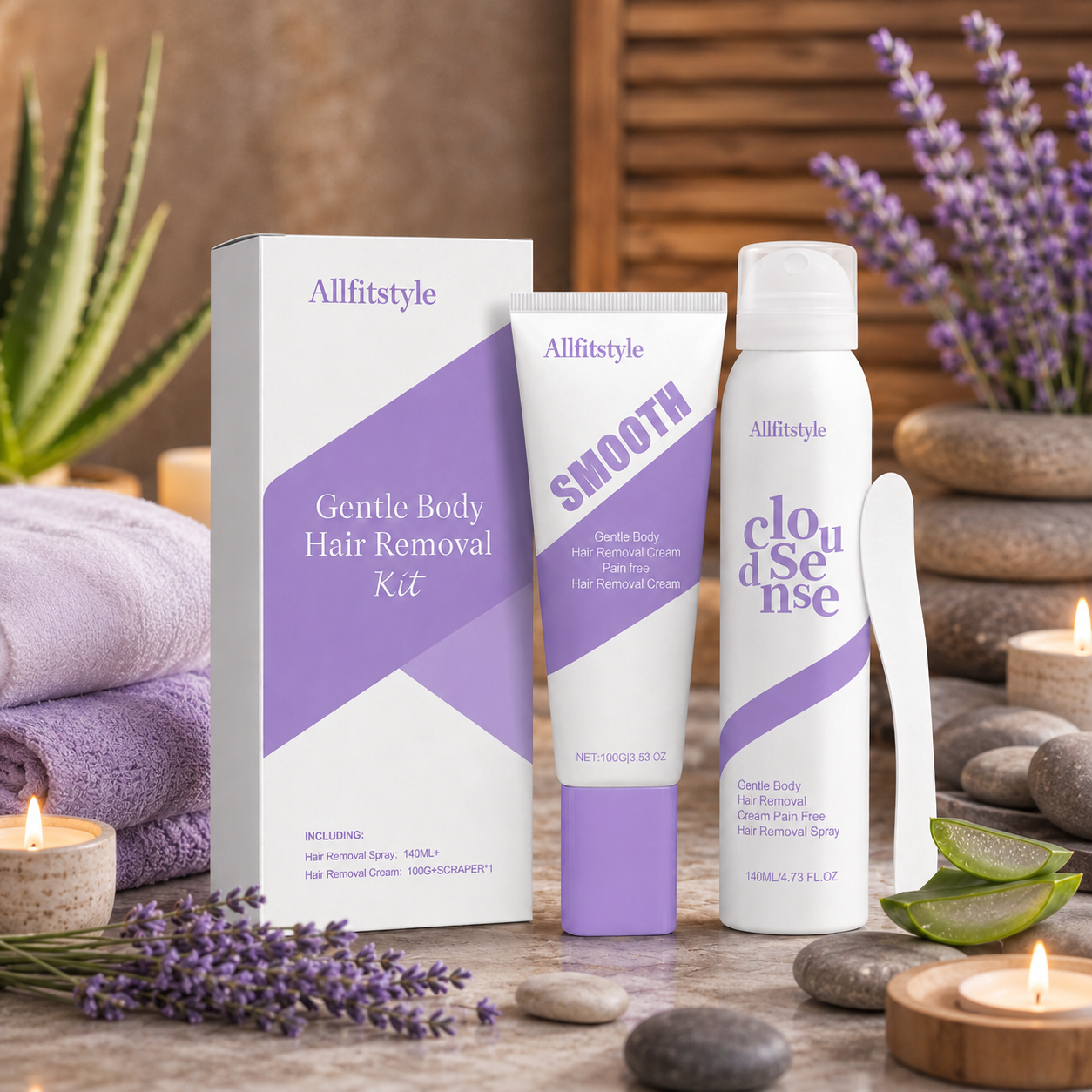 🌿💧Crema Depilatoria Suave para Piel Sensible | Acabado Suave de Acción Rápida🧴✨-HS