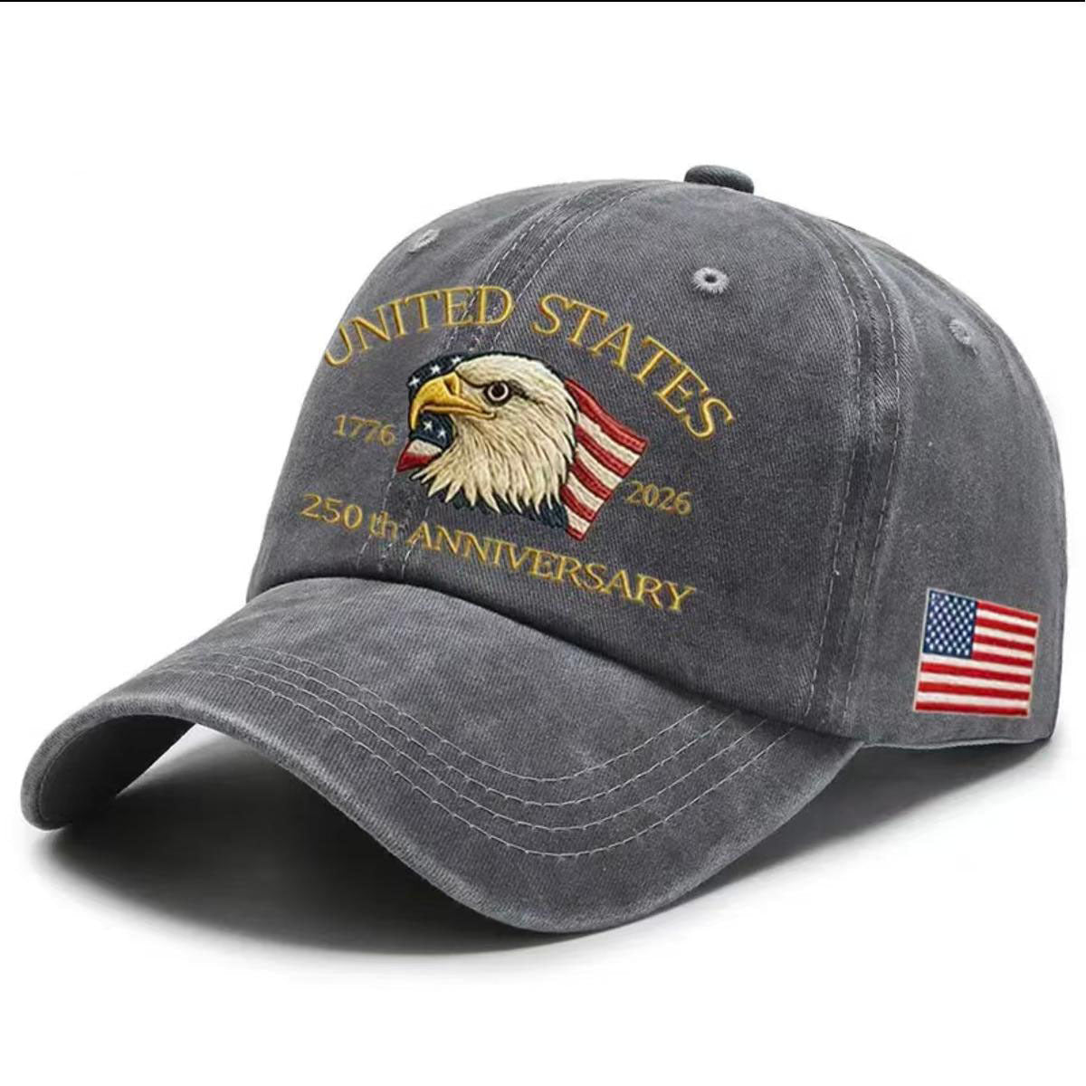 Gorra bordada del 250.º aniversario de los Estados Unidos de América del águila calva-HS