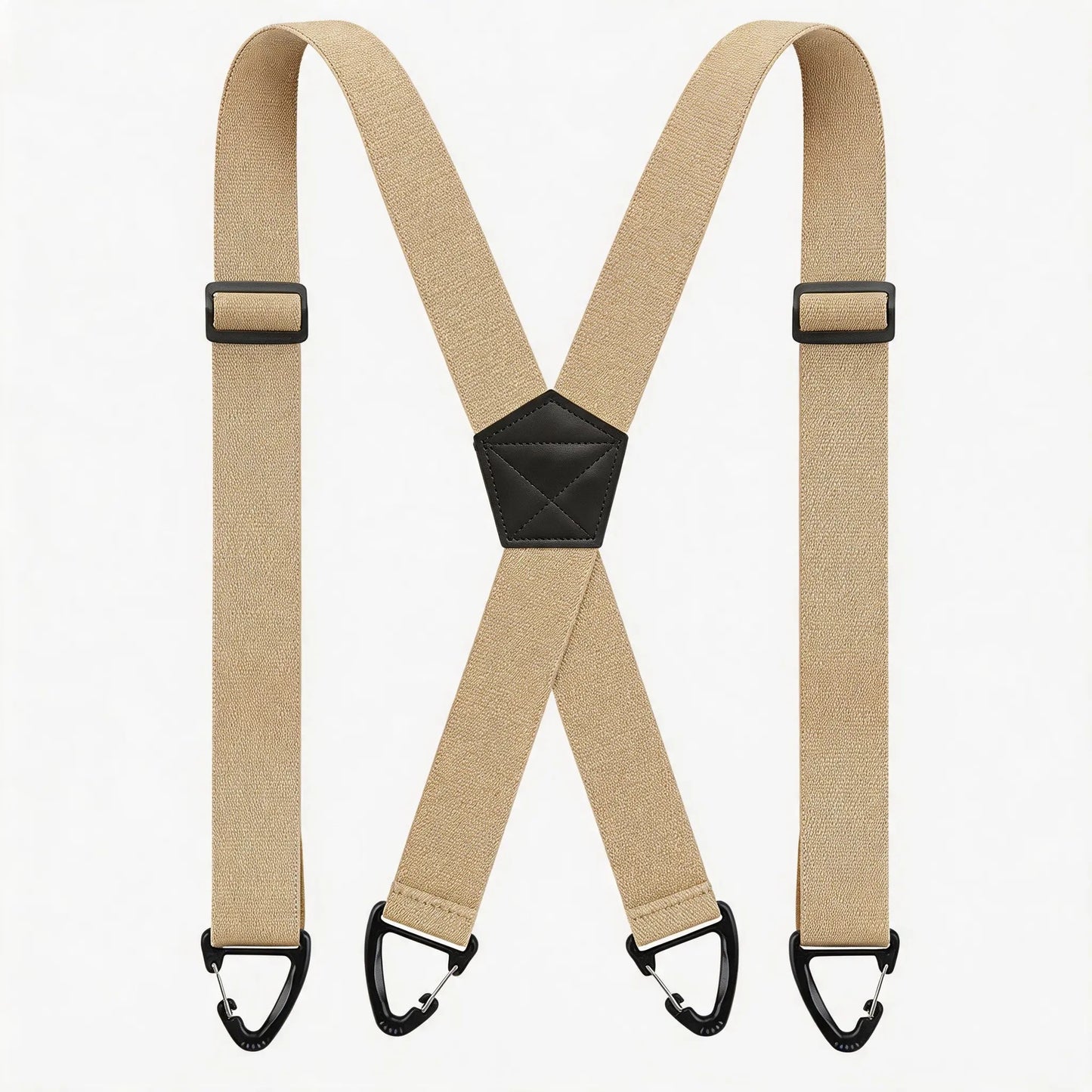 💪Hidden Suspenders for Men Under Clothing X Back Heavy Duty 1.5 Inch Elastic Straps with Belt Loop Hooks Airport Friendly-ZO