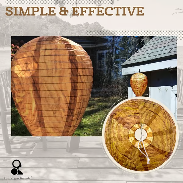 🔥Hot Sale 49% OFF-🐝🚫 Wasp Nest Decoy 4-Pack – Natural Outdoor Repellent -HS