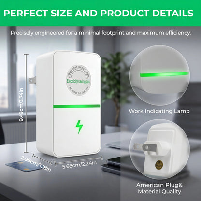 🔥2026 Newly Upgraded Plug-In Power Box Equipped with US Standard Plug, Wide 90–250V Voltage Input, Perfect for Home & Office Use-HS