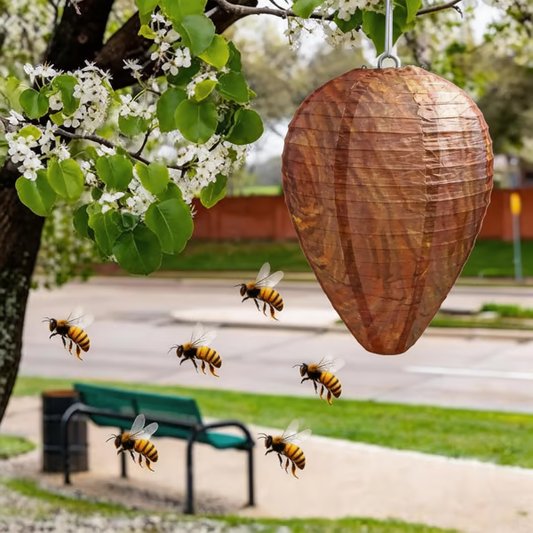 🔥Gran Oferta 49% DE DESCUENTO-🐝🚫 Señuelo Nido de Avispas Paquete de 4 – Repelente Natural para Exterior -GO