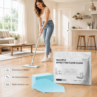 💦100 Piece Floor Cleaning Tablets Multi-SurfaceCleaner for Hardwood Laminate Tile & RV WallsAntibacterial Deodorization Maintenance-ZO