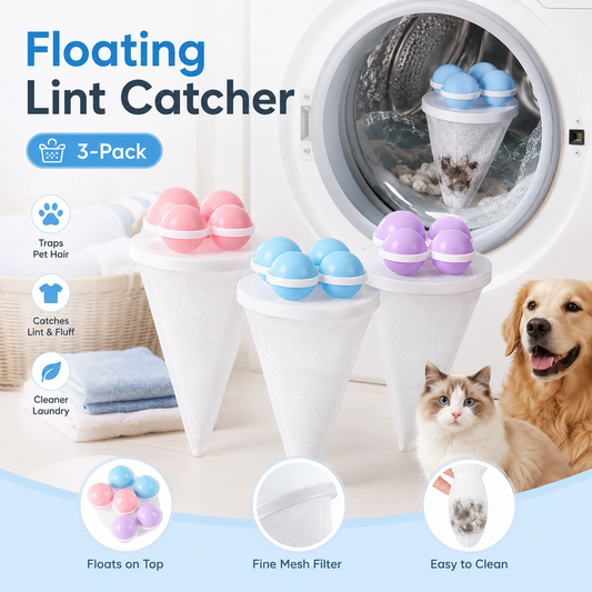 🐾Reusable Floating Filter Bags Household Laundry Hair Remover，Can adsorb various types of hair🧥-ZO