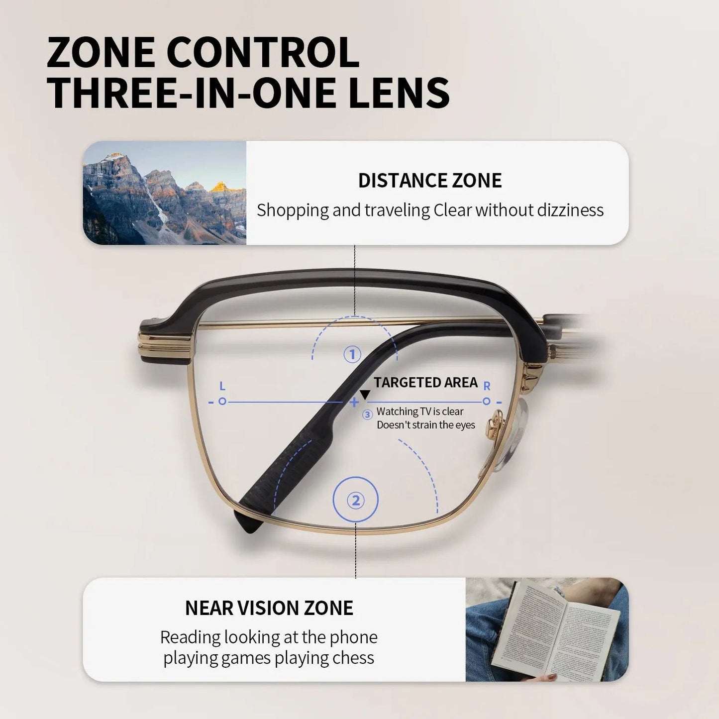 👓✨Gafas de lectura HD autoajustables para hombres y mujeres-HS