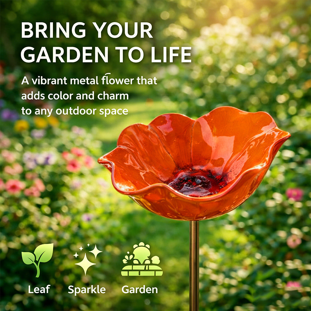 💖🎁Regalos para el Día de la Madre 2026 con 50% de descuento--🎁Estaca de jardín de flores de metal hecha a mano🐦-HS