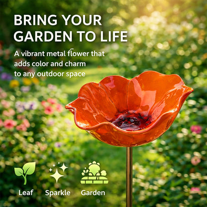 💖🎁Regalos para el Día de la Madre 2026 con 50% de descuento--🎁Estaca de jardín de flores de metal hecha a mano🐦-HS