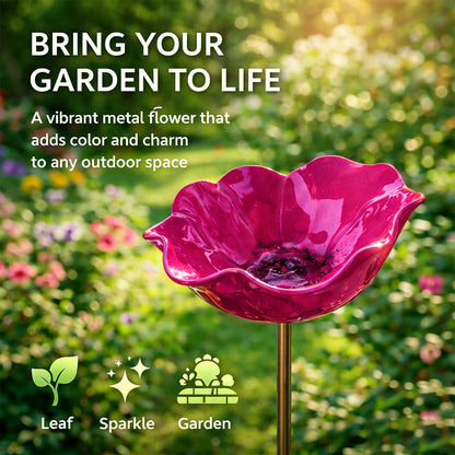 💖🎁Regalos para el Día de la Madre 2026 con 50% de descuento--🎁Estaca de jardín de flores de metal hecha a mano🐦-HS