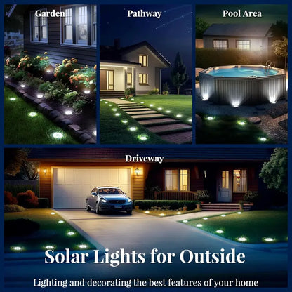 Make Your Garden Glow – Solar Ground Lights Transform Your Walkway into a High-End Runway – No Wires, No Bills! 🏡✨(50% OFF Today!)-HS