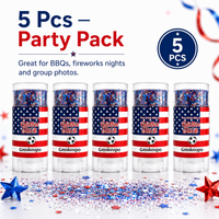 5 Pcs — Party Pack ⭐Great for BBQs fireworks nights and group photos.