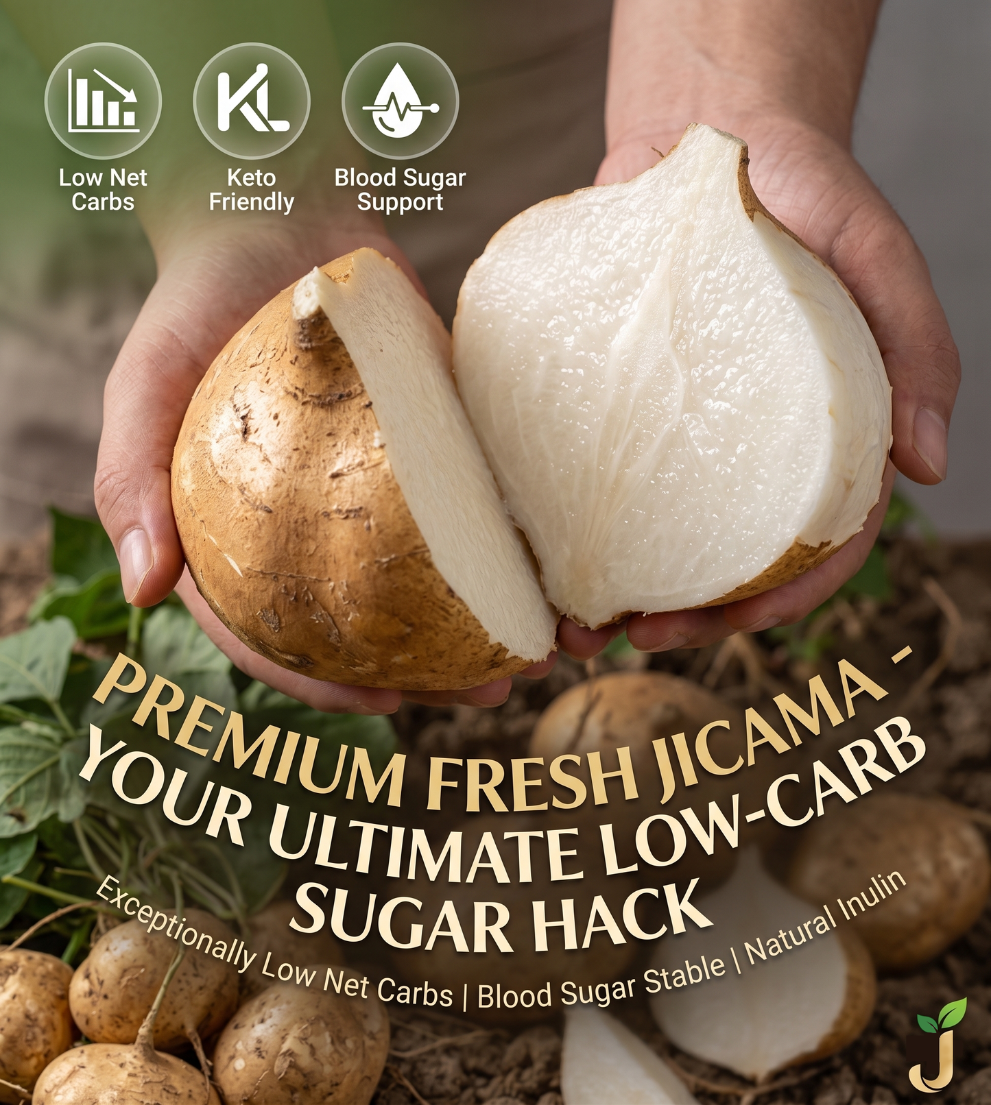 🌱Jicama Seeds for Planting – Crunchy Sweet Root Vegetable, Fast Growing Mexican Yam Bean for Indoor Outdoor Home Garden-ZO